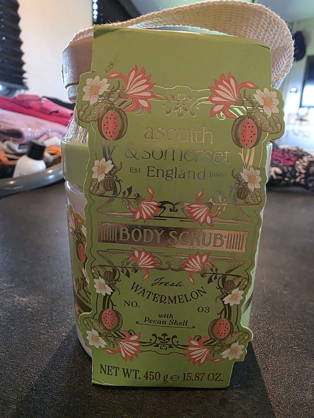 Asquith & Somerset England Fresh Watermelon Body Scrub Brush Set